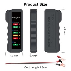 12V Car Battery Alternator Tester Automotive Battery Analyzer Car Load Tester