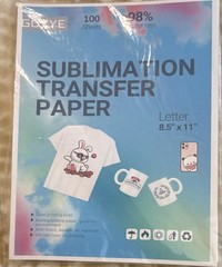 Careven Sublimation Transfer Paper Letter 8.5 x 11 in, 50 Sheets