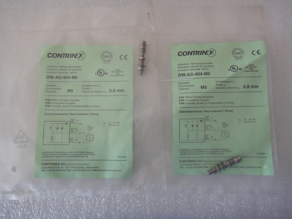 New CONTRINEX sensor DW-AS-404-M5