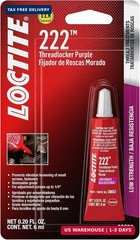 Loctite 38653 222 Purple Low Strength Thread Locker Tube – 6 ml