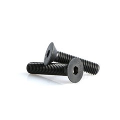 M7-1.0 Black 12.9 Steel Hex Socket Bolts Countersunk Flat Head Screws