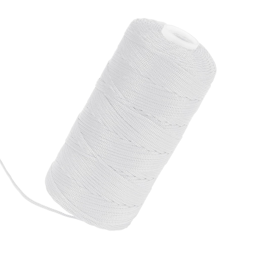 White Mason Line String 600 Feet #18 Braided Nylon Twine 600FT,