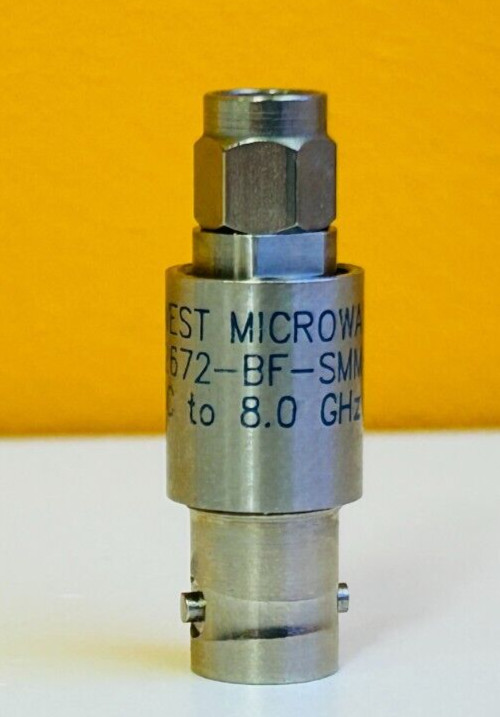 Midwest Microwave ADT-2672-BF-SMM-02 8 GHz, BNC (F)-SMA (M), Adapter. Tested!