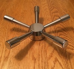 Ships From Idaho! Best Buy. Gun Safe Handle- 5 Spoke Chrome Handle