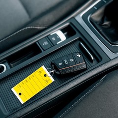 Car Key Tags | 250 Self Laminated Tags for Dealership Lot of Vehicles Trucks .