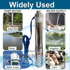 Manual Hand Water Pitcher Pump 33Ft Lift Stainless Steel Hand Well Pump Suction
