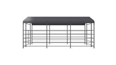 13x20ft Heavy-Duty Galvanized Metal Livestock Shelter Cattle Barn Shed US Stock