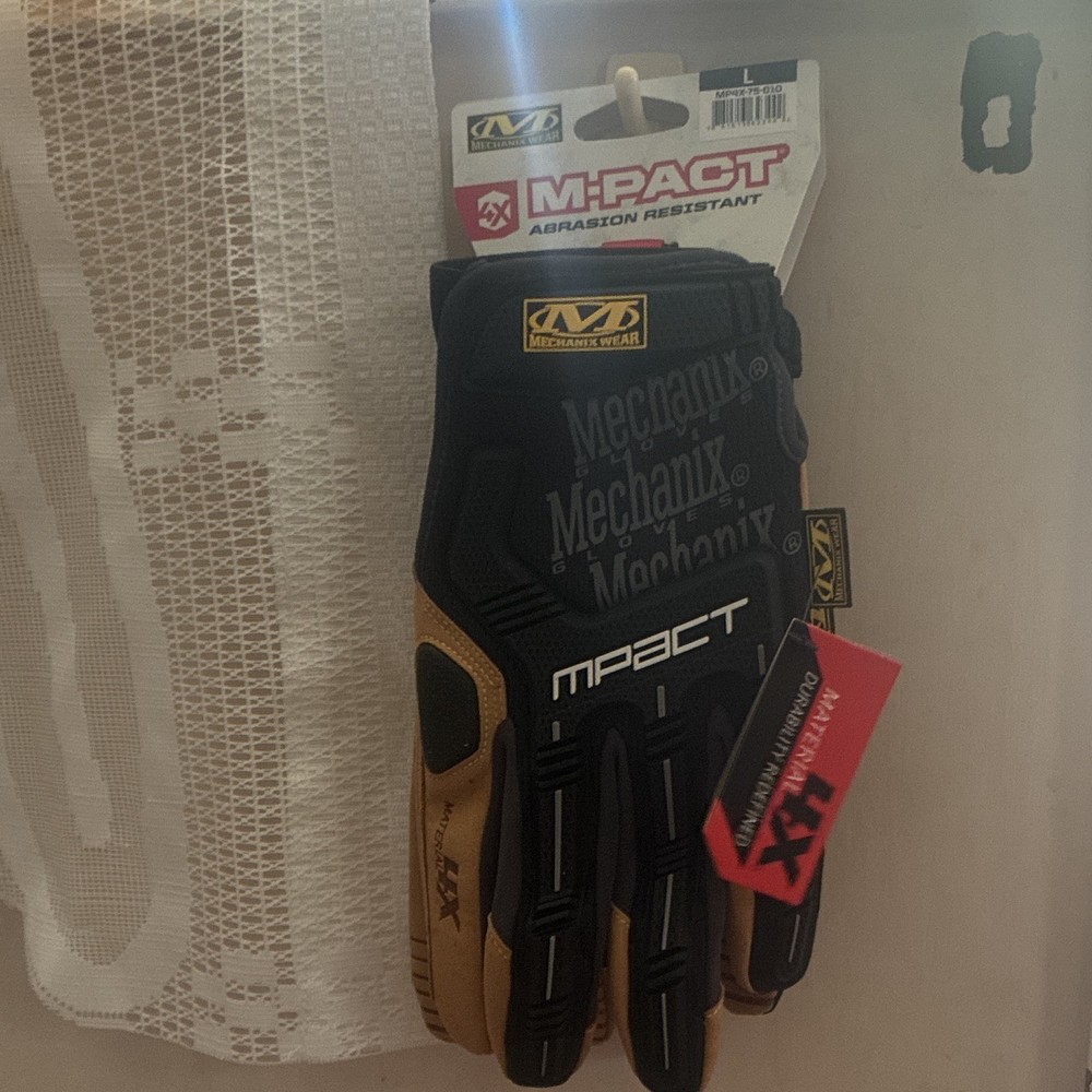 Mechanix Wear M-Pact Abrasion Resistant Work Gloves, Size L, MP4X-75-010