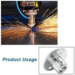 Luomorgo 4 Pcs 6mm/1/4 inch Metal Flange Shaft Coupling Rigid Flange Coupling…