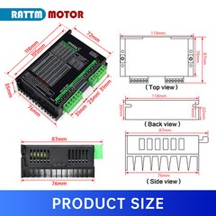 【US】 DM556S Stepper Motor Driver 20-50V DC 256 microstep 1-6A for Nema17/23/34