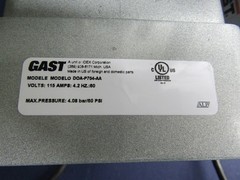 Gast Model No DOA-P704-AA Compressor/Vacuum Pump with WARRANTY 4 available