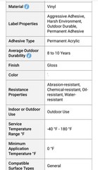 Brady 113128 GLOBALMARK B595 2.5” x 100’ Blue Outdoor Permanent Vinyl Label Tape