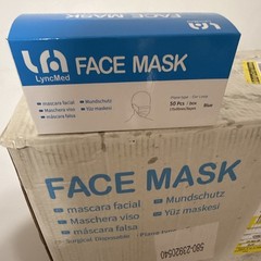 LyncMed Blue 3-Ply Disposable Ear Loop Face Masks for Dentistry, 2000 PCS