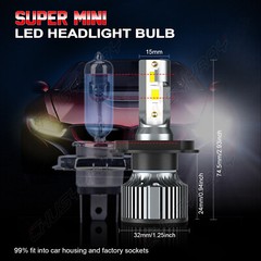 6000K LED Headlight bulbs for KIOTI CK20 CK25 CK27 CK30 DK35 DK40 DK45 DK50 DK65