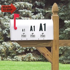 3″ Vinyl Self-Adhesive Black Letters and Numbers Kit, 184 Pieces