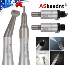 ASkeadnt Dental Low Speed Handpiece Straight Contra Angle Air Motor E-type FX