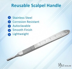 100 Scalpel Blades#10A +#3 Metal Handle + Blade Remover Medical Surgery,Podiatry