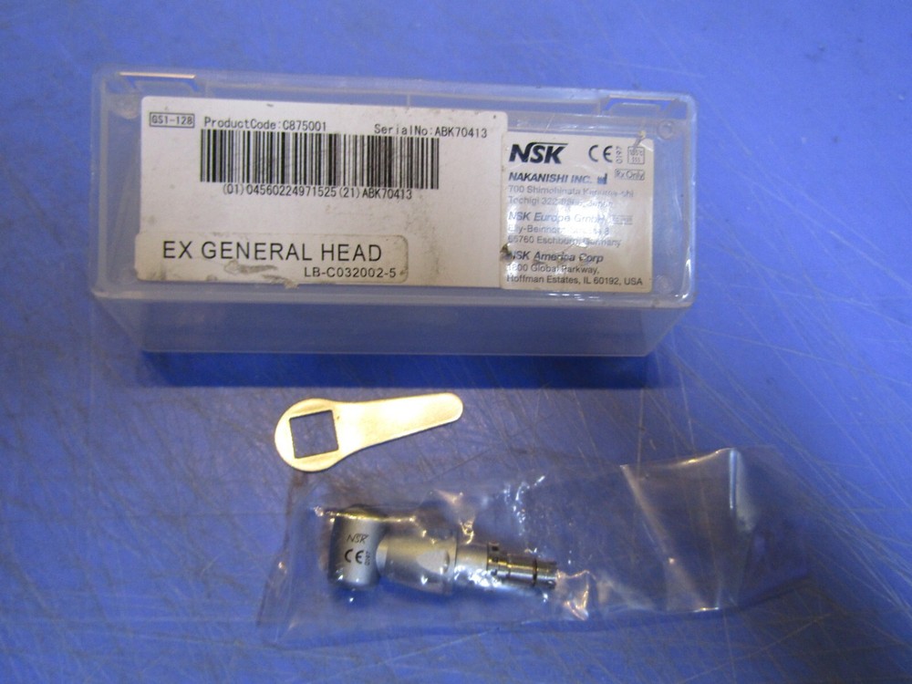 1 – NSK EX Series Head Attachment, C875001, Contra Angle Head, Push-button Chuck