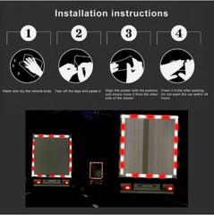 Conspicuity Tape DOT-C2 Approved Reflective Trailer Red White 2”x150’ -1 Roll