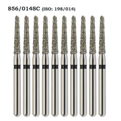 Dental Diamond Burs FG Round End Taper Chamfer 856/014SC Super Coarse Grit Black