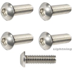 5/16-18 Button Head Socket Cap Screw Allen Bolt 18-8 Stainless Steel Quantity 25
