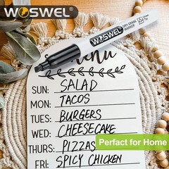 WOSWEL Dry Erase Markers Bulk, 144 Pack Black 1 Count (Pack of 144),