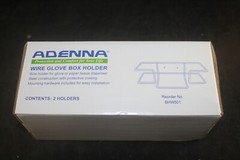 ADENNA WIRE DISPOSABLE GLOVE BOX HOLDER WALL MOUNT STEEL BOX OF 2 PAPER TISSUE??