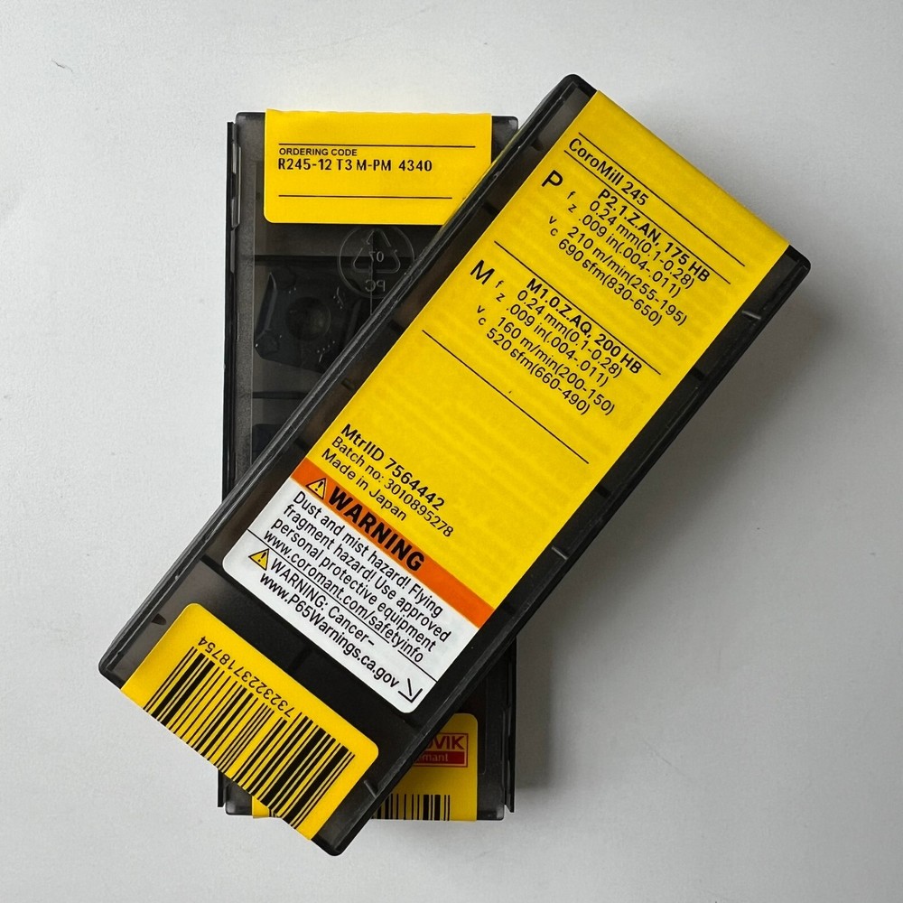 10pcs/Box SANDVIK R245-12T3M-PM 4340