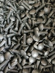 M8 x 1.25 x 30 MM (FT) Coarse Class 4.6 Carriage Bolt Geoblack Plated.(25pcs)