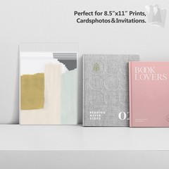 200 Pack Acid Free Crystal Clear Sleeves for 8.5×11 Art Prints and Photos