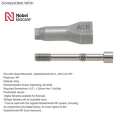 US Hiossen Nobel Straumann ITI Implant Scanbody Digital Library CAD/CAM Dental