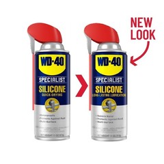 WD40 Specialist Silicone Lubricant with SMART STRAW SPRAYS 2 WAYS, 11 OZ