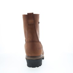 Rocky Square Toe Logger Composite Toe WP 9″ Work Boot Mens Brown Work Boots