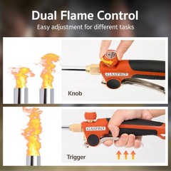 GASPRO Propane Torch Weed Burner 600000 BTU Long Handle Outdoor Garden Tool