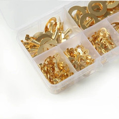 150pcs O-Type Copper Terminal Lug Set – Electrical Wiring Connectors Kit