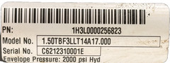 NEW PARKER 1.50TBF3LLT14A17.000 HYDRAULIC CYLINDER C6212310001E 2000PSI