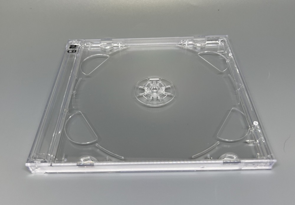 10 PCS New Quality 10.4mm Double (2) CD Jewel Cases w/Clear Tray, PSC36-2CDPRINT