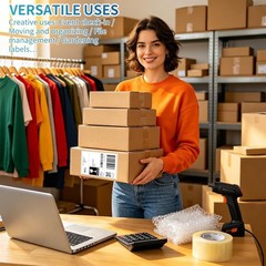 100 Count 4×6 Thermal Labels – Ideal for Direct Thermal Printers and Shipping