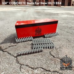 1000x 3/4’’ CONCRETE Nails for Hilti BX4 – NAILS FOR BX4 19mm