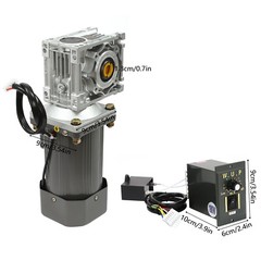 AC 110V 180W Worm Geared Motor with Speed Controller Electric Motor Gear Motor