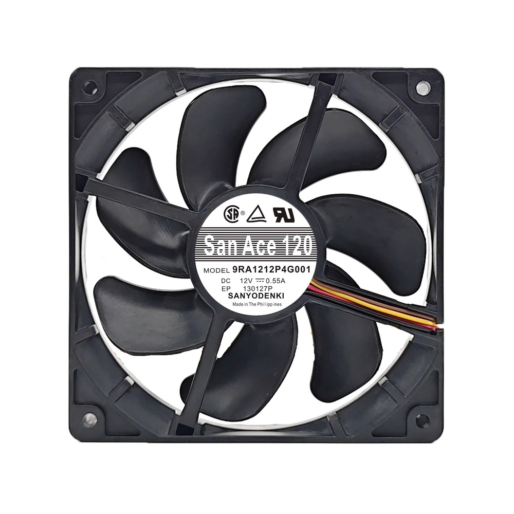Sanyo 9RA1212P4G001 DC12V 0.55A 12025 12CM 4-wire cooling fan