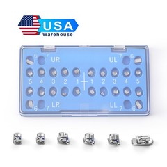 AZDENT Dental Orthodontic Brackets Self Ligating Braces ROTH /MBT 0.022 345 Hook