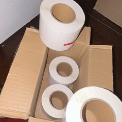 Blank White Label Rolls, Blank Labels on Rolls – Multiple Roll Pack