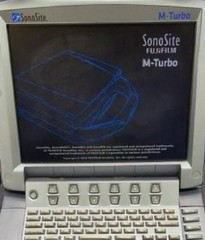 Sonosite M-turbo ultrasound With 13-6 Mhz Transducer and 5-1 Mhz Transducer