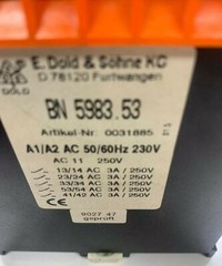 New No Box E Dold & Sohne BN5983.53 Safety Relay 0031885 Warranty