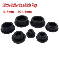 Silicone Rubber End Cap Tube Pipe Insert Plug Bung Dust-Proof Black 6.8- 201.5mm