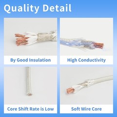 14 Gauge High Temperature Wire 16.4Ft, -76-932 ℉ 14 AWG Mica Fiberglass Elect…
