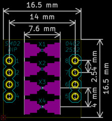 402/0603/0805/1206/1210/2010/2512 Black PCB Adapter Board SMD to DIP Panel of 36