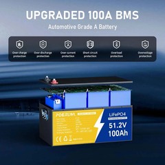 NEW 48V 50Ah LiFePO4 Lithium Battery 2560Wh BMS 15000+ Deep Cycles For Golf Cart