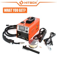 HITBOX 3IN1 MIG WELDER 110V Lift-TIG MMA GASLESS IGBT INVERTER MIG WELDER 200A